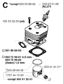 Page I Diagram and Parts List for 242 1998-05 Husqvarna Chainsaw