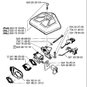 Part Location Diagram of 503152202 Husqvarna Filter Holder