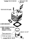 Page I Diagram and Parts List for 242 1998-06 Husqvarna Chainsaw