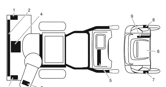 Decals Diagram and Parts List for 924SB (96193003500)(2008-10) Husqvarna Snow Blower