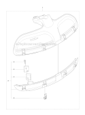 Guards Diagram and Parts List for 243RJ 2009-03 Husqvarna Brush Cutter
