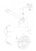 Ignition System Diagram and Parts List for 243RJ 2009-03 Husqvarna Brush Cutter