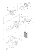 Carburetor  Air Filter Diagram and Parts List for 243RJ 2009-03 Husqvarna Brush Cutter