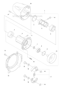 Clutch Diagram and Parts List for 243RJ 2009-03 Husqvarna Brush Cutter