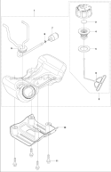 Fuel Tank Diagram and Parts List for 243RJ 2011-08 Husqvarna Brush Cutter