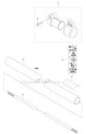 Shaft Diagram and Parts List for 243RJ 2011-08 Husqvarna Brush Cutter