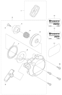 Starter Diagram and Parts List for 243RJ 2011-08 Husqvarna Brush Cutter