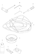 Accessories 1 Diagram and Parts List for 243RJ 2012-03 Husqvarna Brush Cutter