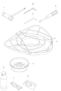 Accessories 1 Diagram and Parts List for 243R 2012-03 Husqvarna Brush Cutter