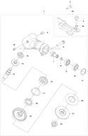 Bevel Gear Diagram and Parts List for 243R 2012-03 Husqvarna Brush Cutter