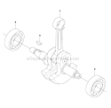 Crankshaft Diagram and Parts List for 243R 2012-03 Husqvarna Brush Cutter