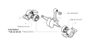 Crankshaft Diagram and Parts List for 245EPA 2001-01 Husqvarna Brush Cutter
