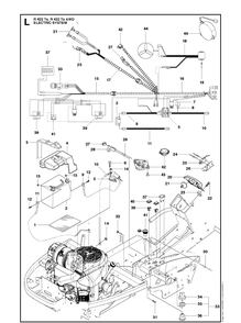 Part Location Diagram of 580616501 Husqvarna Wiring