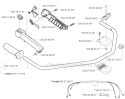 Handle  Controls Diagram and Parts List for 245REPA 2002-08 Husqvarna Brush Cutter