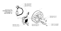 Ignition System Diagram and Parts List for 245REPA 2002-08 Husqvarna Brush Cutter