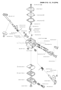 Carburetor Details (Zama C1Q-El10 Epa) Diagram and Parts List for 245REPA 2002-08 Husqvarna Brush Cutter