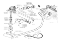 Bevel Gear  Shaft Diagram and Parts List for 245RX 1990-01 Husqvarna Brush Cutter