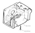 Crankcase Diagram and Parts List for 245RX 1990-01 Husqvarna Brush Cutter