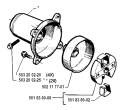 Clutch Diagram and Parts List for 245RX 1994-04 Husqvarna Brush Cutter