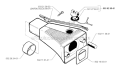 Fuel Tank Diagram and Parts List for 245RX 1996-06 Husqvarna Brush Cutter