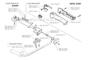 Handle  Controls Diagram and Parts List for 245RX 1996-06 Husqvarna Brush Cutter