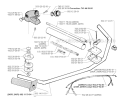Bevel Gear  Shaft Diagram and Parts List for 245RX 1996-06 Husqvarna Brush Cutter
