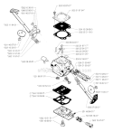Carburetor Details Diagram and Parts List for 245RX 1996-06 Husqvarna Brush Cutter