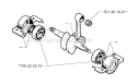 Crankshaft Diagram and Parts List for 245RX 1996-06 Husqvarna Brush Cutter