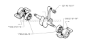Crankshaft Diagram and Parts List for 245RX 1998-10 Husqvarna Brush Cutter