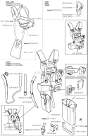 Harness Diagram and Parts List for 245RX 2002-08 Husqvarna Brush Cutter