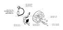Ignition System Diagram and Parts List for 245RX 2002-08 Husqvarna Brush Cutter