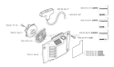 Starter Diagram and Parts List for 245RX 2002-08 Husqvarna Brush Cutter