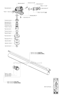 Bevel Gear  Shaft Diagram and Parts List for 245RX 2002-08 Husqvarna Brush Cutter