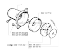Clutch Diagram and Parts List for 245RX 2002-08 Husqvarna Brush Cutter