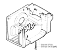 Crankcase Diagram and Parts List for 245RX 2002-08 Husqvarna Brush Cutter