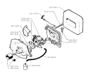Carburetor  Air Filter Diagram and Parts List for 245R 1990-01 Husqvarna Brush Cutter