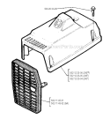 Cylinder Cover Diagram and Parts List for 245R 1990-01 Husqvarna Brush Cutter