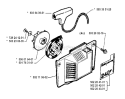 Starter Diagram and Parts List for 245R 1994-04 Husqvarna Brush Cutter
