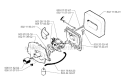 Carburetor  Air Filter Diagram and Parts List for 245R 1996-06 Husqvarna Brush Cutter