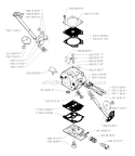 Carburetor Details Diagram and Parts List for 245R 1996-06 Husqvarna Brush Cutter