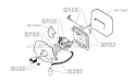 Carburetor  Air Filter Diagram and Parts List for 245R 1998-10 Husqvarna Brush Cutter