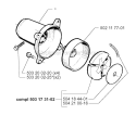 Clutch Diagram and Parts List for 245R 1998-10 Husqvarna Brush Cutter