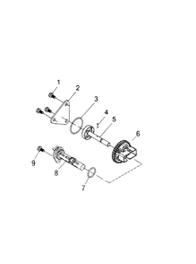 Oil Pump Diagram and Parts List for TF544  Husqvarna Cultivator