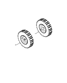 Wheels And Tires Diagram and Parts List for 1830SB 2010-08 Husqvarna Snow Blower