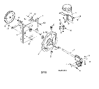 Gearbox auger/impeller steel Diagram and Parts List for 96193009603  Husqvarna Snow Blower