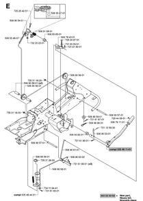 Controls 2 Diagram and Parts List for RIDER155AWD (965080001)(2006-01) Husqvarna Lawn Mower