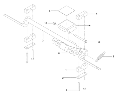 Parking Brake Diagram and Parts List for WHF6123 (966947007)(2009-09) Husqvarna Lawn Mower