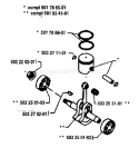 Page J Diagram and Parts List for 24H 24 H 1992-04 Husqvarna Hedge Trimmer