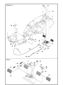 Controls 2 Diagram and Parts List for R112C5 (967178502)(2021-01) Husqvarna Lawn Mower