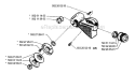 Bevel Gear Diagram and Parts List for 250RX 1994-10 Husqvarna Brush Cutter
